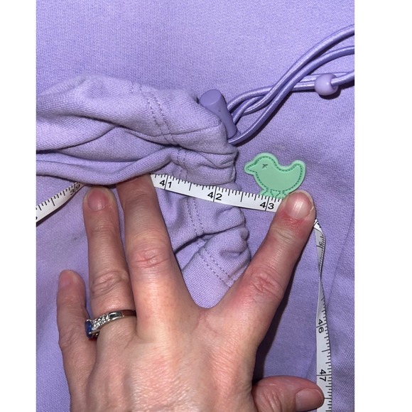 Bad Birdie Sweatpants Womens Small Purple Joggers Lavender Mint Drawcord - Picture 11 of 14